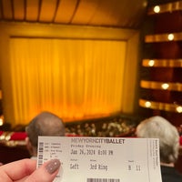 Photo taken at New York City Ballet by Agathe on 1/27/2024