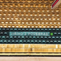 Photo taken at Metro =A= Jiřího z Poděbrad by Johanka N. on 1/14/2024