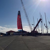 Photo taken at America&amp;#39;s Cup Team Bases at Piers 30-32 by Joon L. on 9/8/2013