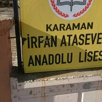 Photo taken at Karaman Anadolu Öğretmen Lisesi by Alper T. on 1/14/2016