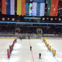 Photo taken at Chizhovka-Arena by Veronika G. on 1/7/2016