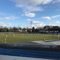 Photo taken at Stadion Lichterfelde by Michael F. on 2/26/2018