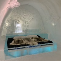 Photo taken at Icehotel by Evi T. on 3/27/2021