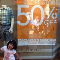 Photo taken at Banana Republic Factory Store by JV N. on 5/25/2013