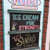 Photo taken at Pop&amp;#39;s Ice Cream &amp;amp; Soda Bar by Kathie H. on 5/21/2017
