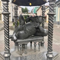 Photo taken at Памятник Казанскому Коту by Natalie on 8/14/2021