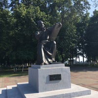 Photo taken at Памятник Андрею Рублёву by Natalie on 6/9/2019