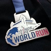 Photo taken at Wings for Life World Run 2015 BRATISLAVA by Lucia P. on 5/3/2015