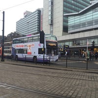 Photo taken at Piccadilly Gardens Bus Station by Aqilah Y. on 1/2/2016