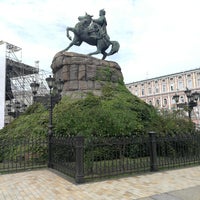 Photo taken at Monument to Bohdan Khmelnytsky by Alejandro J. on 8/22/2019