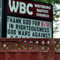 Photo taken at Westboro Baptist Church by Lore P. on 9/15/2016