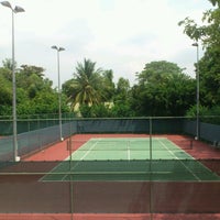 Photo taken at Tennis Court, The Sentosa Resort and Spa by Ann on 11/2/2012