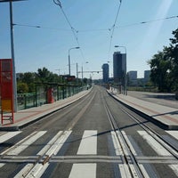 Photo taken at Sad Janka Kráľa - Divadlo Arena (tram) by Jenda on 8/28/2016