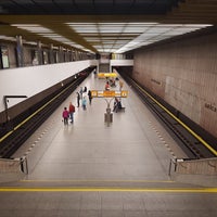Photo taken at Metro =B= Smíchov Station by Jenda on 6/13/2018