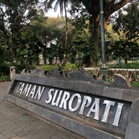 Photo taken at Taman Suropati by Arie M. on 9/3/2023