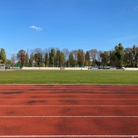 Photo taken at Стадион &amp;quot;ТЕМП&amp;quot; by Taras L. on 10/15/2021
