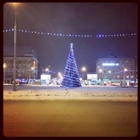 Photo taken at Метро «Площадь Маркса» by Evgeny B. on 1/8/2016