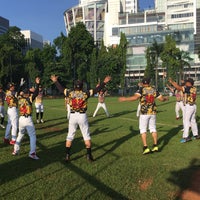 Photo taken at Lapangan Baseball &amp;amp; Softball Senayan by Leila A. on 7/28/2016