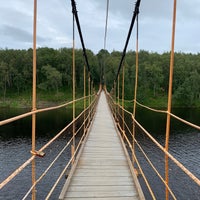 Photo taken at Подвесной мост через р.Кола by Юлия Н. on 8/18/2021