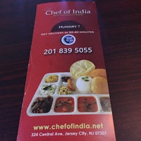 chef of india jersey city nj