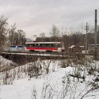 Photo taken at Трамвайный мост через реку Борзовка by vlassover on 12/24/2013