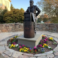 Photo taken at Eadweard James Muybridge Statue by Martin B. on 10/28/2019