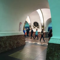 Photo taken at metro Ploshchad Vosstaniya by A on 5/20/2016