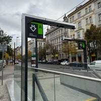 Photo taken at Metro =A= Jiřího z Poděbrad by Marek H. on 11/2/2023
