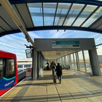 Photo taken at London City Airport DLR Station by Marek H. on 12/29/2019