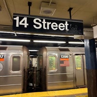 Photo taken at MTA Subway - 14th St (1/2/3) by Marek H. on 12/20/2022