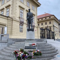 Photo taken at Statue of Tomáš Garrigue Masaryk by Marek H. on 3/10/2020