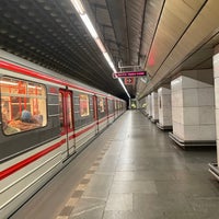 Photo taken at Metro =A= Hradčanská by Marek H. on 6/12/2021