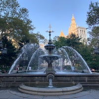 Photo taken at City Hall Park Fountain by Marek H. on 9/22/2019