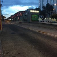 Photo taken at Metrobús Etiopía/Plaza de la Transparencia (Líneas 2 y 3) by Carlos M. on 10/28/2015