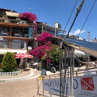 Photo taken at Datça Yacht Club by Murat K. on 6/5/2019