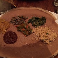 Photo taken at Mesob Ethiopian Restaurant by Nastassia A. on 3/21/2016