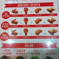 Photo taken at BonChon Chicken by Marthya A. on 9/25/2012