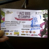 Photo taken at Jazz Goes To Campus Festival by Meinitaaa on 11/25/2012