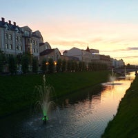Photo taken at Лебедевский мост by Kamilla . on 7/7/2017