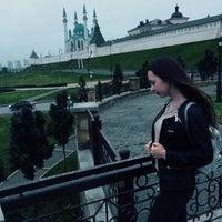Photo taken at Круглая площадка на набережной с видом на Кремль by Kamilla . on 7/6/2017