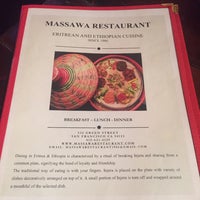 Photo taken at Massawa Restaurant by Sowmya S. on 7/8/2016