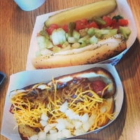 Photo taken at DJ&amp;#39;s Hot Dog Co. by Laura Ann P. on 6/4/2014