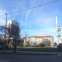 Photo taken at Náměstí Jiřího z Poděbrad by Theodora K. on 1/29/2016