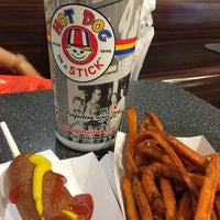 Photo taken at Hot Dog on a Stick by Ces G. on 7/28/2016