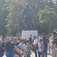 Photo taken at Winston Churchill Statue by Tom F. on 6/2/2022