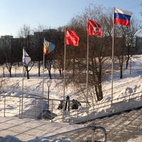 Photo taken at Новоясеневские пруды by Yuri G. on 2/5/2022