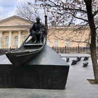 Photo taken at Памятник Михаилу Шолохову by Yuri G. on 4/4/2021