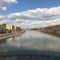 Photo taken at Андреевский ж/д мост by Yuri G. on 3/28/2021