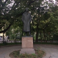 Photo taken at Памятник Александру Блоку by Yuri G. on 8/9/2018