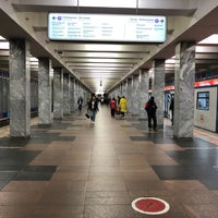 Photo taken at metro Tekstilshiki, line 7 by Yuri G. on 4/22/2021